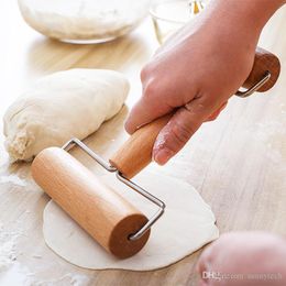 Double-headed Wooden Rolling pin Hand-held solid wood flour stick baking utensil Roller-top stick rolling pin wholesale LX2222