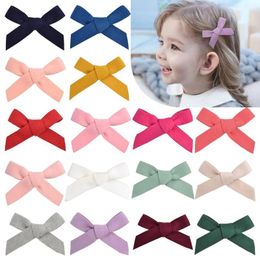 32Pcs Girls 3 Inch Solid Hair Bows Hairpin Hair Clip Barrettes Kids Hair Accessories Beautiful HuiLin