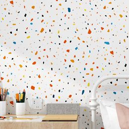 Length Nordic Wallpaper Modern Geometric Art Colour Children's Bedroom Boys and Girls Korean Paper Wallpaper Roll Home Décor