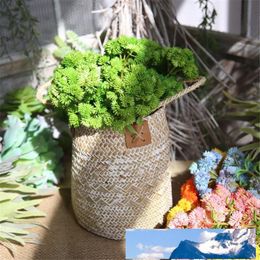 5 Colour Real Touch Soft Rubber Artificial Rice Tsai Ball Fruit Hydrangea Simulation Fake Flower Succulent Plant Party Home Decoration