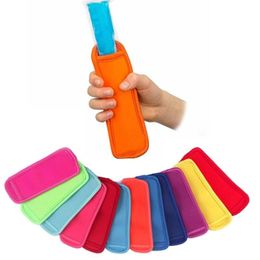 Kids Summer Reusable Popsicle Bags Freezer Popsicle Holders Neoprene Insulation Ice Pop Sleeves Bag Wholesale LX2503