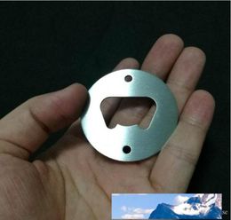 New Stainless Steel Bottle Opener Part With Countersunk Holes Round Shaped Metal Strong Polished Bottle Opener Insert Parts