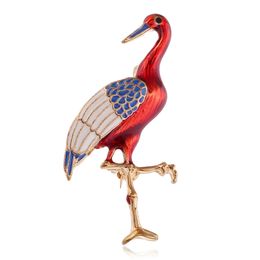 Enamel Crystal Brooch Pins For Women Bird Phoenix Owl Swallow Woodpecker Brooches Jewelry Fashion Wedding Party Bijoux Best Gift