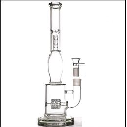 2023 hookahs Honeycomb Bong Manufacture Hot Selling Glass Water Pipe With Tyre Style And Diffuser Percolator Bongs