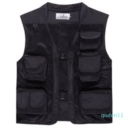 Hot sale-Summer Outdoor Men Camouflage Mesh Photography Vest Multi-pocket portable Breathable Quick Dry Light Fishing Vest Casacos