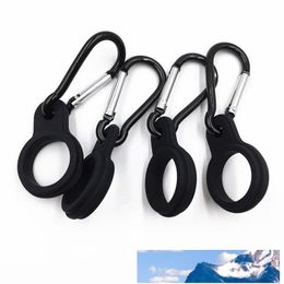 Durable Silicone Carrier Silicone Water Bottle Holder with Carabiner Clip Key Ring Fit Cola Bottle Shaped for Daily or Outdoor Use