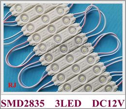 injection LED module with lens super LED light module SMD2835 DC12V 3 led 1.2W 140lm IP65 67mm*14mm Aluminium PCB high bright