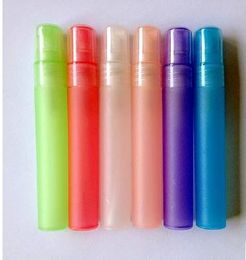 Free Shipping 8ml Small Plastic Perfume Spray Bottle, Candy Colour mini perfume bottles with Spray Pump