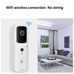 Free Shipping Smart WiFi Video Doorbell Camera Visual Intercom with Chime Night Vision, IP Door Bell Wireless Home Security Camera