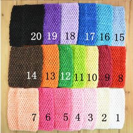 -6inch Baby Girl Crochet Tube Tube Tops Chest Wrap Wide Crochet Faccames Colore color caramella