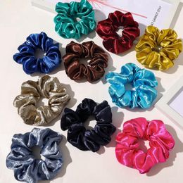 Scrunchies Hairband Light Silky Women Headband Elastic Hair Tie Ropes Girls Ponytail Holder Fashion Accessories 15 Colours Optional