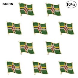 Dominica Flag Lapel Pin Flag badge Brooch Pins Badges 10Pcs a Lot
