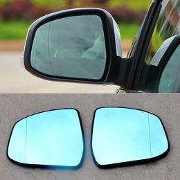 For Ford Focus Car Rearview Mirror Wide Angle Hyperbola Blue Mirror Arrow LED Turning Signal Lights