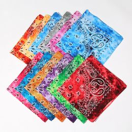 Novelty Hip-hop Scarf Fashion Tie-Dyeing Cashew Nut Nice Pattern Head Bandanas Unisex Magic Seamless Outdoor Kerchief 12 Colours