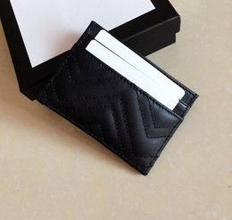 Top quality Men Classic Casual Credit Card Holders cowhide Leather Ultra Slim Wallet Packet Bag For Mans Women w10*h7 Multicolor optional