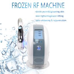 Shipping free fat dissolving frozen cryotherapy cool Electroporation RF handle face lifting skin rejuvenation whitening machine