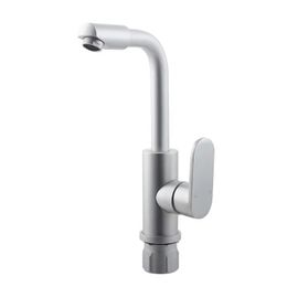 Space Aluminium Kitchen Sink Faucet Hot and Cold Water Mixer Tap Rotatable Lead-free