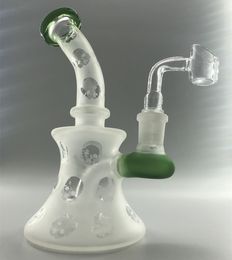 Glass bong Hookahs Waterpipes Recycler Oil Rig Water Bongs Smoking Pipe Dab Rigs Shisha Beaker With 14mm banger