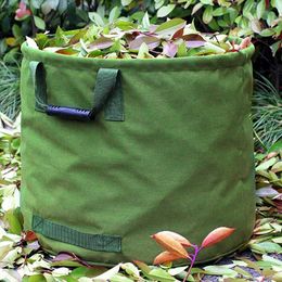 Reusable Waterproof Garden Leaf Storage Bag Plant Flower Garbage Rack for Garden Lawn Park Trees