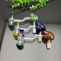 new Europe and Americaglass pipe bubbler smoking water Glass bong The new color frog funnel has good filtration performance