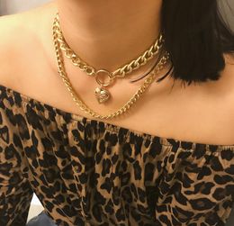 Trendy Heart Pendant Women Necklaces Hip Hop Personality Charm Lady Necklace Night Club Creative Female Necklace Jewellery