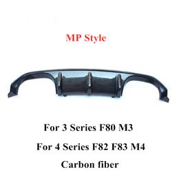 MP Style Carbon Fibre Body Kits Car rear lip For B-M-W 3 4 Series F80 M3 F82 F83 M4 Auto Parts Bumper diffuser