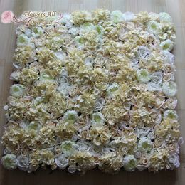 flowers all over gulf Premium artificial silk rose flower wall floral wedding party stage backdrop decoration