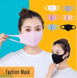In Stock Face Mouth Cover PM2.5 Mask Adult Respirator Dustproof Washable Reusable Ice Silk Cotton Masks DDA302