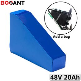 48V 20Ah Triangle lithium battery for Bafang 500W 750W motor electric bike LG 18650 cells with a bag 5A Charger