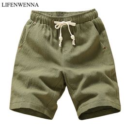 New 2020 Shorts Men Summer Beach Shorts Fashion Styles Solid Men's High Quality Breathable Cotton Casual Men M-5XL