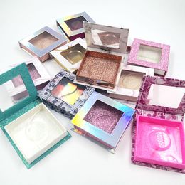 Wholesale Lash Box Packaging False Eyelashes Packaging Box Lash Boxes Faux Cils Strip Magnetic Empty Lash Cases