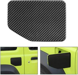 Carbon Fiber Car Fuel Tank Cap Trim Decoration Sticker For Suzuki Jimny 2019 UP Car Exterior Accessories
