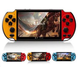X7 Plus Nostalgic host Portable Retro Handheld Game Console 5.1 inch LCD Colour 8GB Double Rocker Video Game Player
