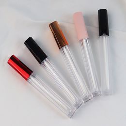 100pcs/lot Empty 4.5ml Lip Gloss Balm Tubes Container Gloss Lip Wand Bottles Empty Refillable Bottle F701 Can print logo