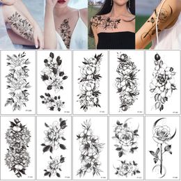 Shop Flower Tattoo Designs For Women UK | Flower Tattoo Designs For Women  free delivery to UK | Dhgate Uk