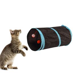 fashion Pet train dog cat tunnel Collapsible passage Cat Toys Training Home Pet Product gift drop ship