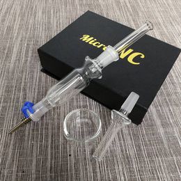 Hot Sale Nector Collector Kit Glass Bongs 10mm Joint Glass Nector Collectors Clear Oil Rigs With Titanium Nail Pipes Dab Rigs Mini Bong
