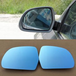 For Skoda Superb Car Rearview Mirror Wide Angle Hyperbola Blue Mirror Arrow LED Turning Signal Lights