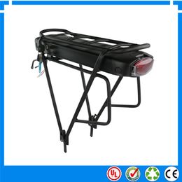 EU US No tax 36v 15ah lithium battery rear rack pack with charger for electric bicycle ebike