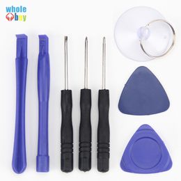 100pcs/lot DIY Cell Phone Reparing tool 8 in 1 Repair Pry Kit Opening Battery Replace Tools Pentalobe Torx Slotted screwdriver For Phone