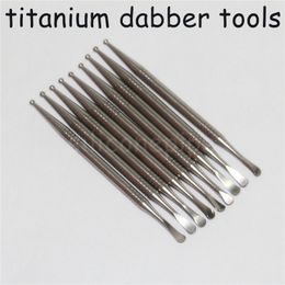 wholesale high quality gr2 titanium oil dabber nail wax oil picker for smoking vapor scoop ti content 99 ti dabber tools