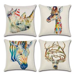Shop Linen Giraffe Cushion Cover Uk Linen Giraffe Cushion Cover Free Delivery To Uk Dhgate Uk