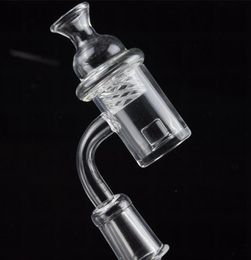 DHL Hot Selling 4mm Bottom Flat Top Core Reactor Quartz Banger Gavel Nail With Spinning Cyclone Carb Cap For Oil Rig Water Pipes