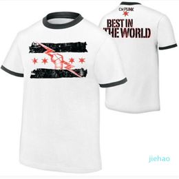 Fashion- Summer New Hot Short Sleeve Wrestling CM Punk Best Since Day One Men's T-Shirt Print 2020 Mens T Shirts