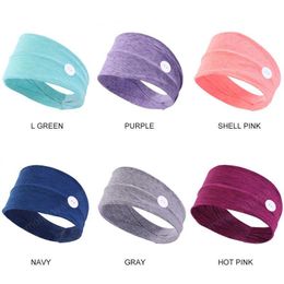 2020 new sports anti-tight hair band button head sweat absorption breathable sports headband convenient simple