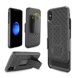 2 in 1 Hybrid Hard Shell Holster Combo protective Case Kickstand & Belt Clip For iPhone 11 Pro MAX X XS XR iPhone 7 8 PLUS SE 2020