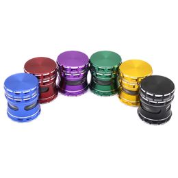 Alloy Metal Grinders with Side Window 63mm 4 Layers Herb smoke tobacco grinders Smoking Accessories cigarette grinder