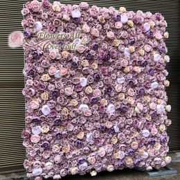 12pcs/lot Artificial FlowerWall Panel Wedding Decoration Peony Rose Flower Wall Wedding backdrop Runners Home Decor GY666