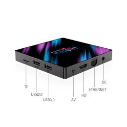 Android 9.0 TV Box H96 MAX Rockchip RK3318 quad core CPU 4GB 32GB 64GB 265 4K Google Play Streaming Media Player