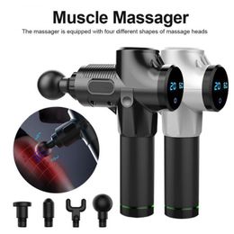 Muscle Massage Electric Gun Deep Tissue Massager Therapy Gun Exercising Muscle Pain Relief Body Shaping